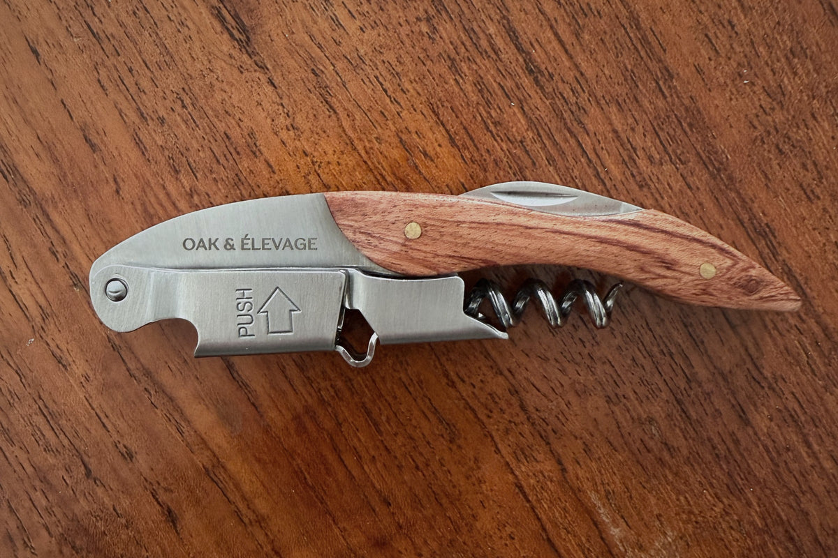 Oak & Élevage engraved sommelier's knife