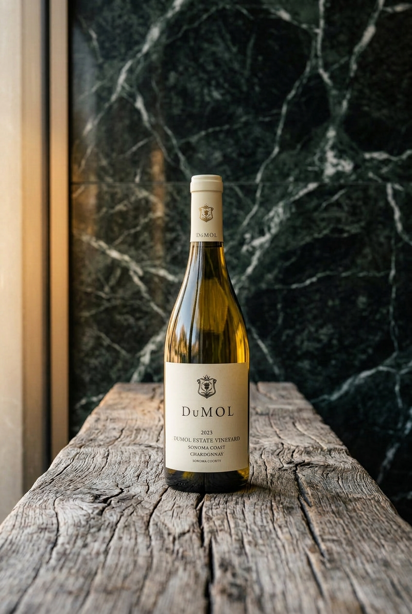 2023 DuMOL Estate Vineyard Chardonnay bottle – Oak & Élevage